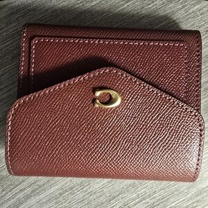 Coach Burgundy Leather Wallet